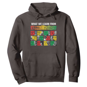 What We Learn From Black History Hoodie TS09 Dark Chocolate Print Your Wear