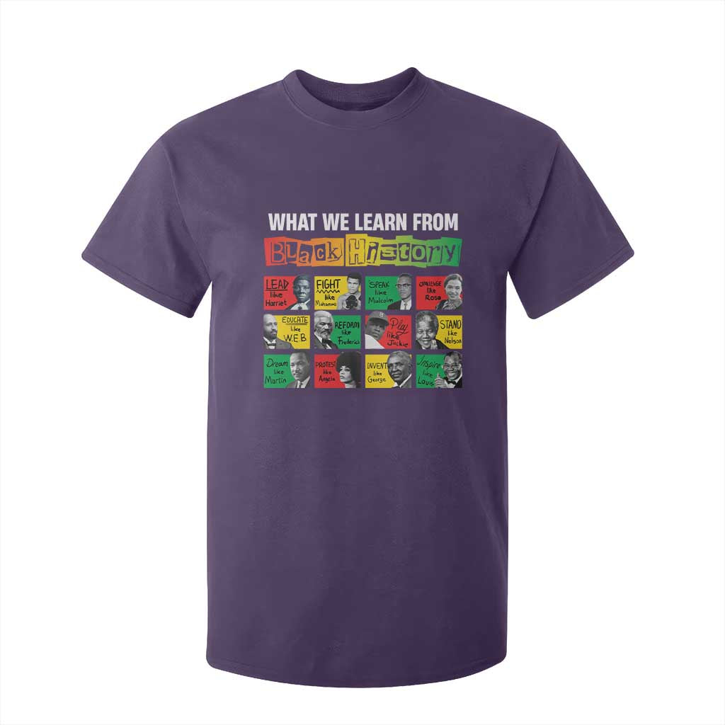 What We Learn From Black History T Shirt For Kid TS09 Purple Print Your Wear