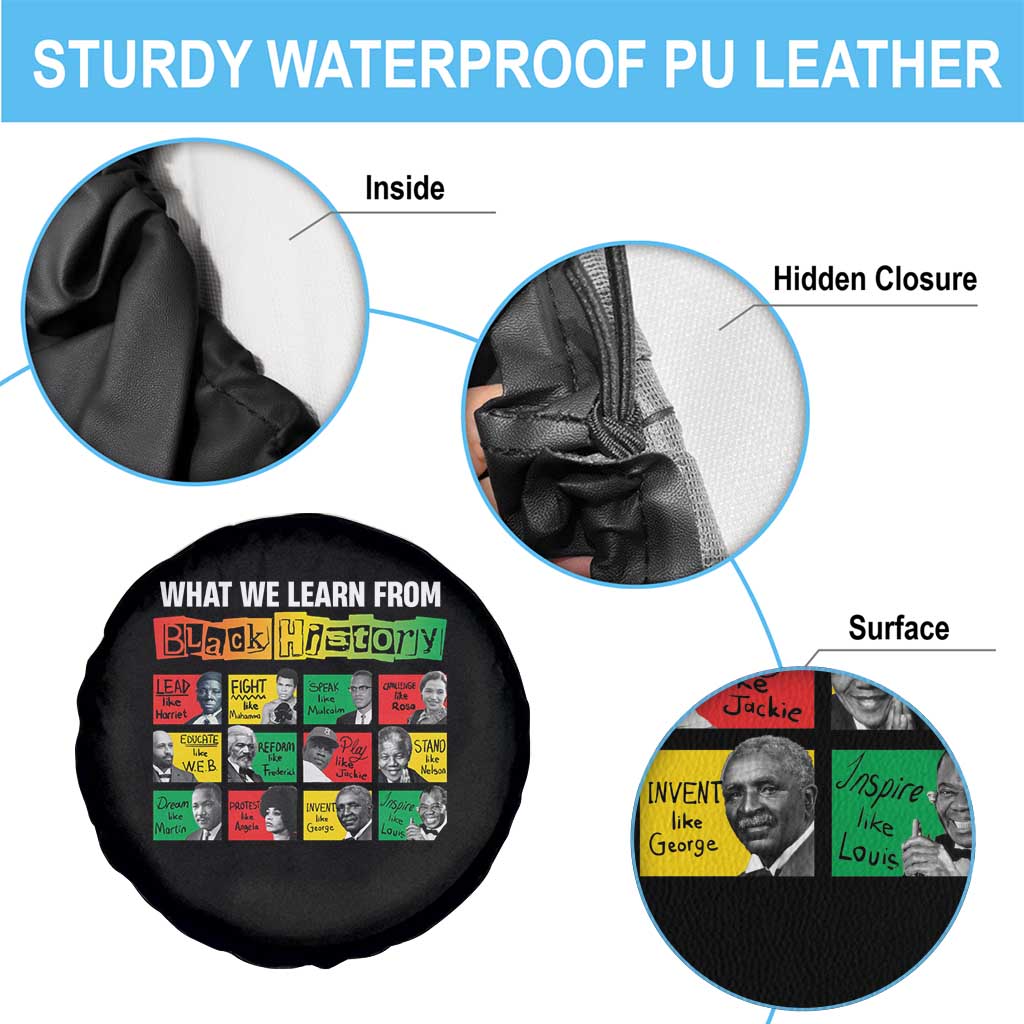 What We Learn From Black History Spare Tire Cover TS09 Print Your Wear