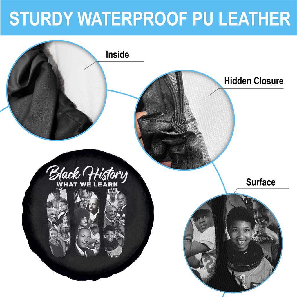 What We Learn From Black History Spare Tire Cover Martin Malcolm Harriet Angela Rosa Frederick TS09 Print Your Wear