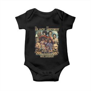 Black History Baby Onesie Remembering Our Legends Martin Malcolm Harriet Rosa Frederick TS09 Black Print Your Wear