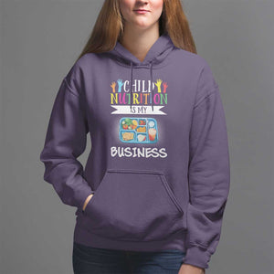 Lunch Lady Hoodie Child Nutrition Is My Business TS09 Purple Print Your Wear