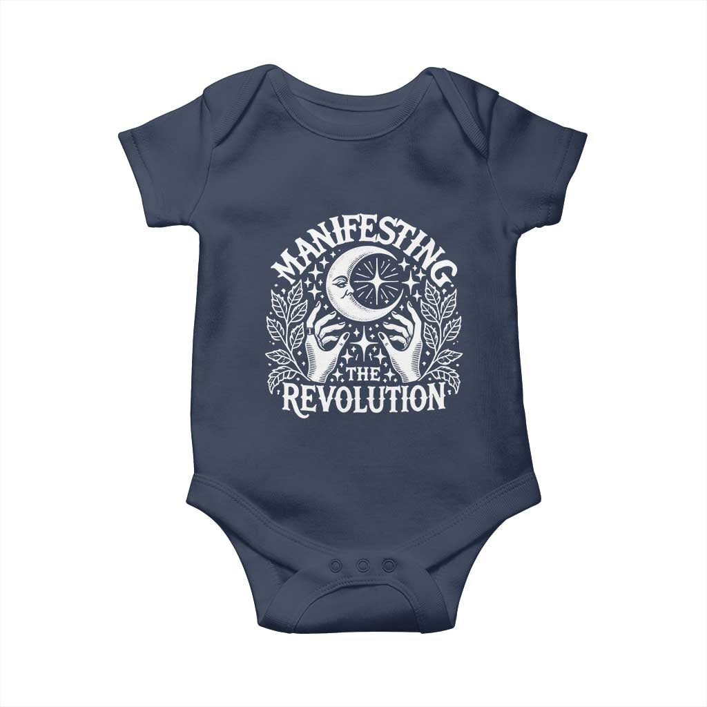 Manifesting The Revolution Baby Onesie TS09 Navy Print Your Wear