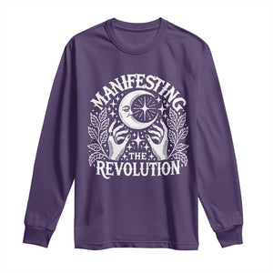 Manifesting The Revolution Long Sleeve Shirt TS09 Purple Print Your Wear