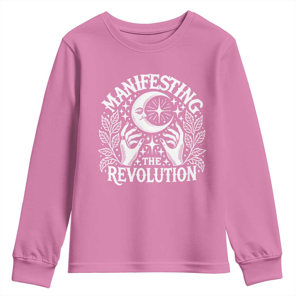 Manifesting The Revolution Youth Sweatshirt TS09 Azalea Print Your Wear