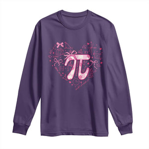 Coquette Pi Day Long Sleeve Shirt Cute Girl Math TS09 Purple Print Your Wear