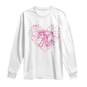 Coquette Pi Day Long Sleeve Shirt Cute Girl Math TS09 White Print Your Wear