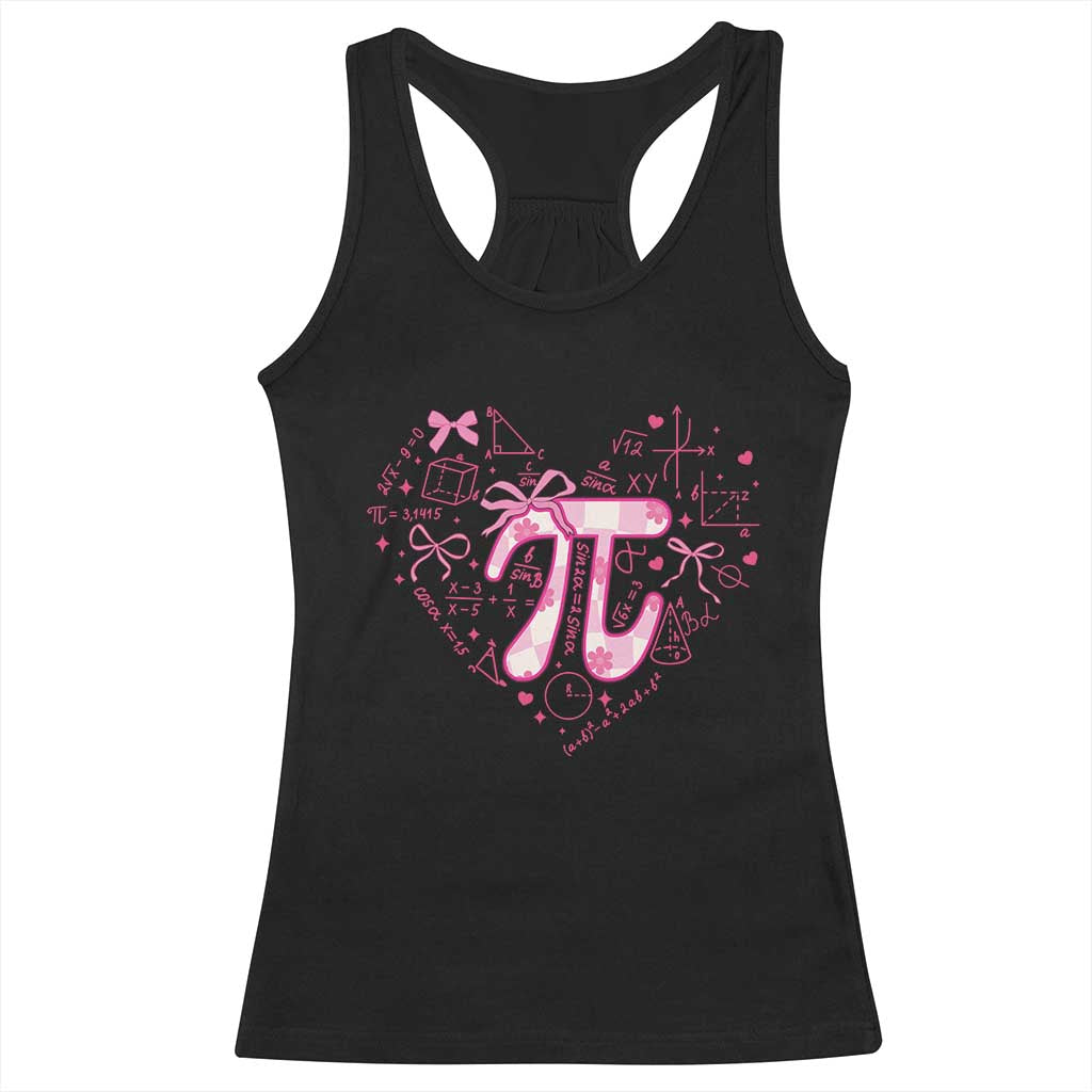 Coquette Pi Day Racerback Tank Top Cute Girl Math TS09 Black Print Your Wear