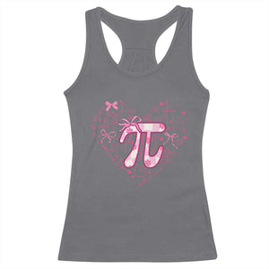 Coquette Pi Day Racerback Tank Top Cute Girl Math TS09 Charcoal Print Your Wear
