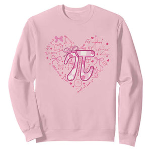 Coquette Pi Day Sweatshirt Cute Girl Math TS09 Light Pink Print Your Wear
