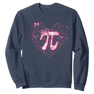 Coquette Pi Day Sweatshirt Cute Girl Math TS09 Navy Print Your Wear