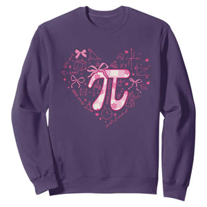 Coquette Pi Day Sweatshirt Cute Girl Math TS09 Purple Print Your Wear