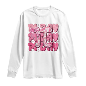 Coquette Pi Day Long Sleeve Shirt Math Lover Cute Girl Mathematician TS09 White Print Your Wear