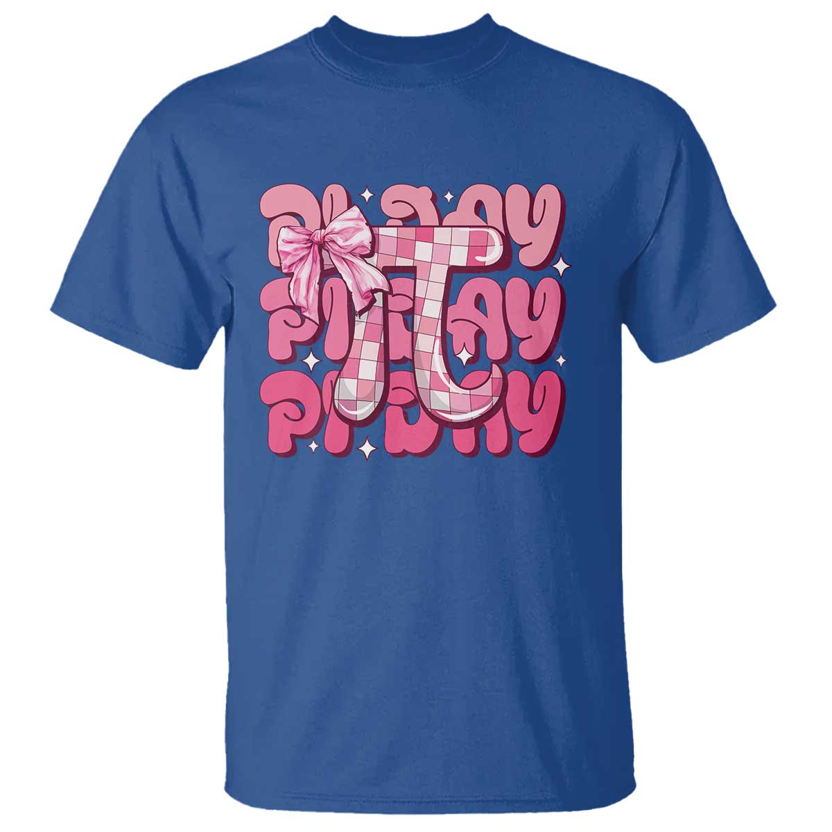 Coquette Pi Day T Shirt Math Lover Cute Girl Mathematician TS09 Royal Blue Print Your Wear