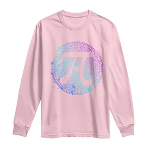 Math Lover Pi Day Long Sleeve Shirt TS09 Light Pink Print Your Wear