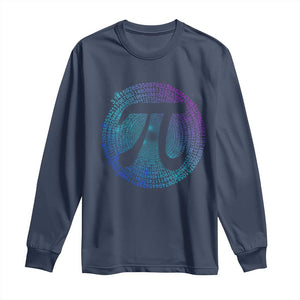 Math Lover Pi Day Long Sleeve Shirt TS09 Navy Print Your Wear