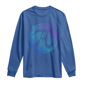 Math Lover Pi Day Long Sleeve Shirt TS09 Royal Blue Print Your Wear