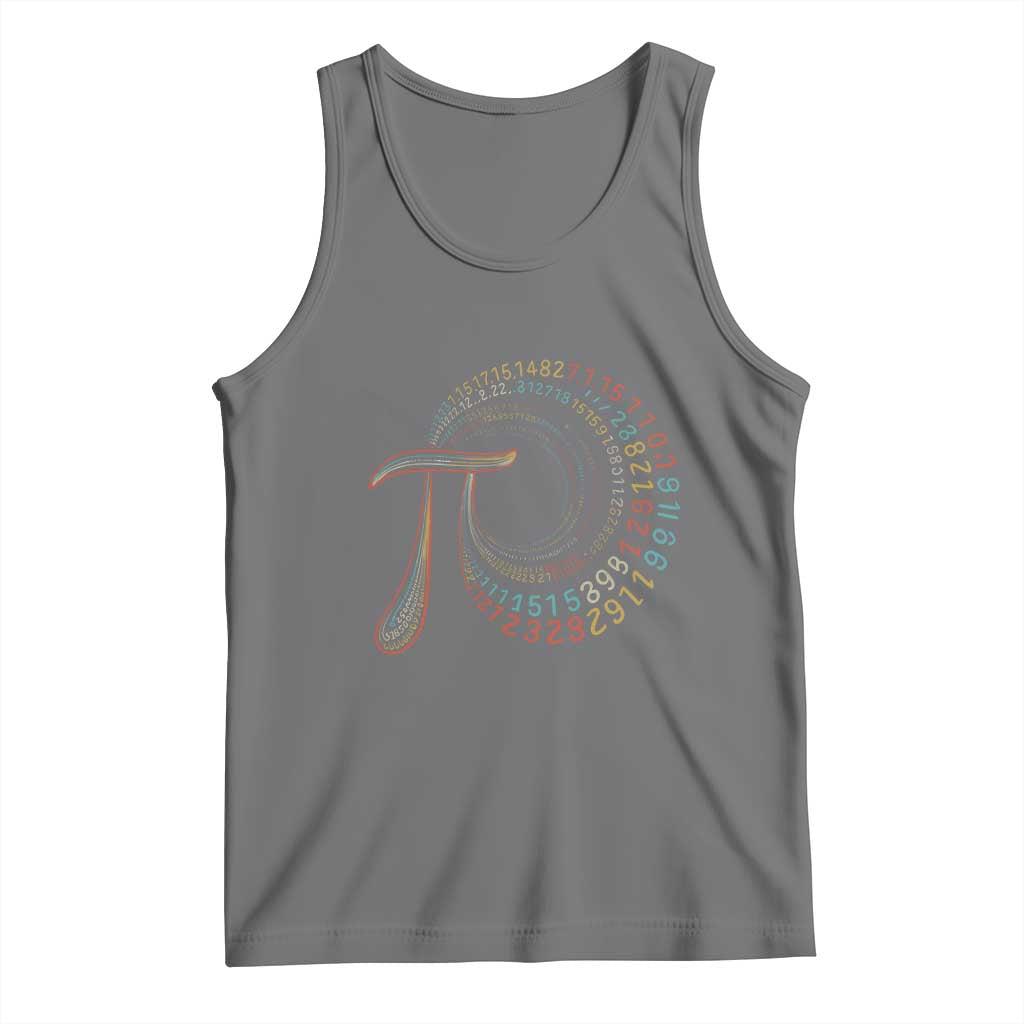 Pi Day Tank Top 3,14 Pi Number Symbol Math Science TS09 Black Heather Print Your Wear