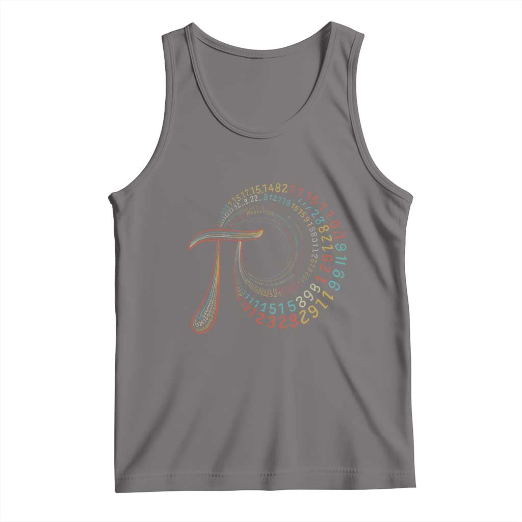Pi Day Tank Top 3,14 Pi Number Symbol Math Science TS09 Deep Heather Print Your Wear