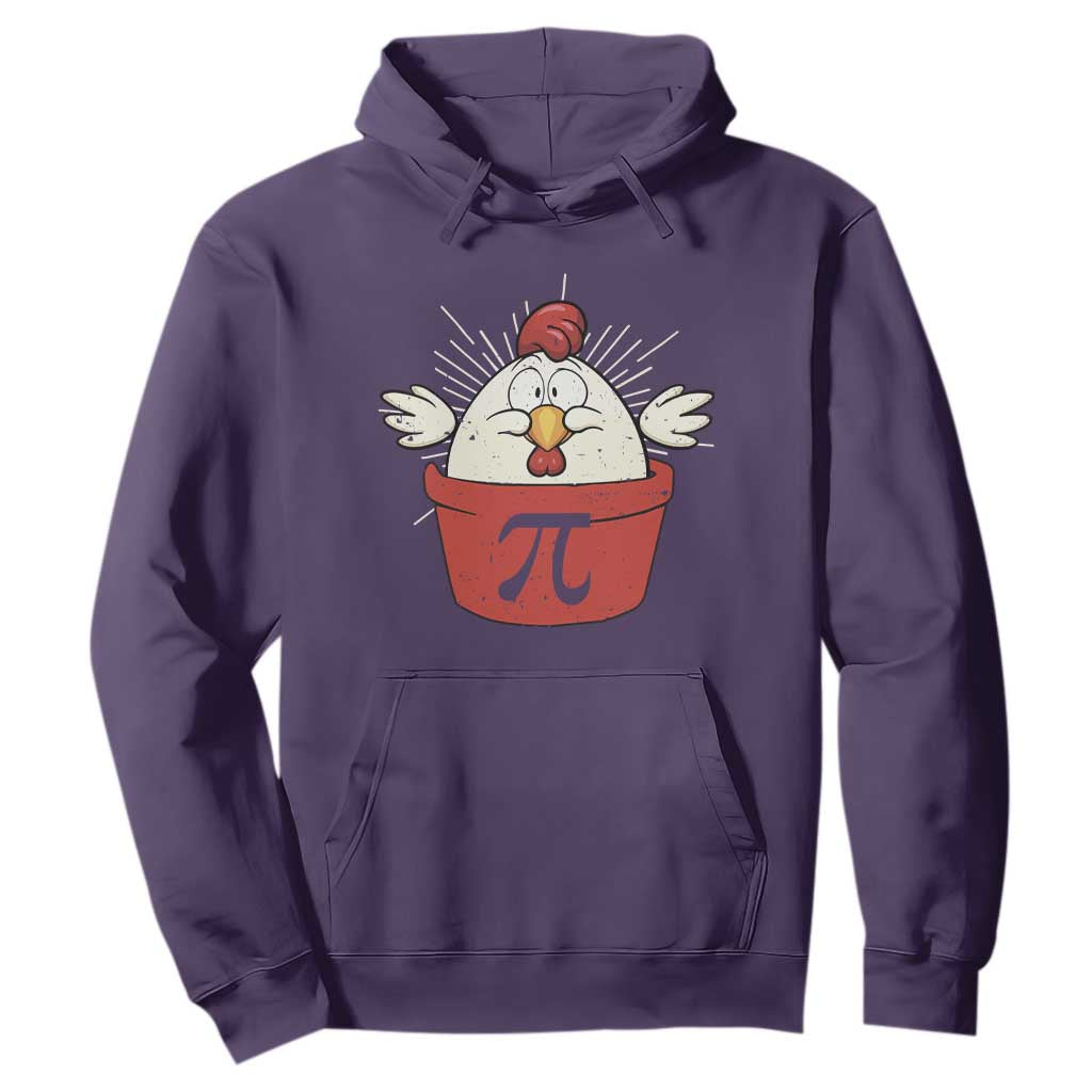 Funny Pi Day Hoodie Chicken Pot Pi Math Lover TS09 Purple Print Your Wear