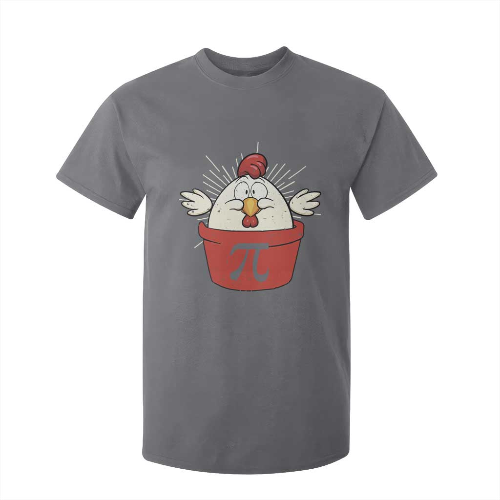 Funny Pi Day T Shirt For Kid Chicken Pot Pi Math Lover TS09 Charcoal Print Your Wear