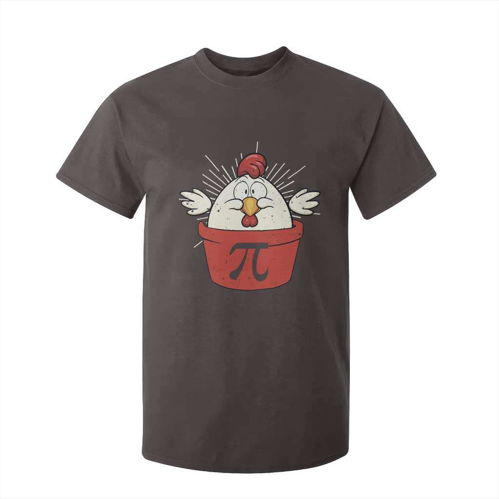 Funny Pi Day T Shirt For Kid Chicken Pot Pi Math Lover TS09 Dark Chocolate Print Your Wear