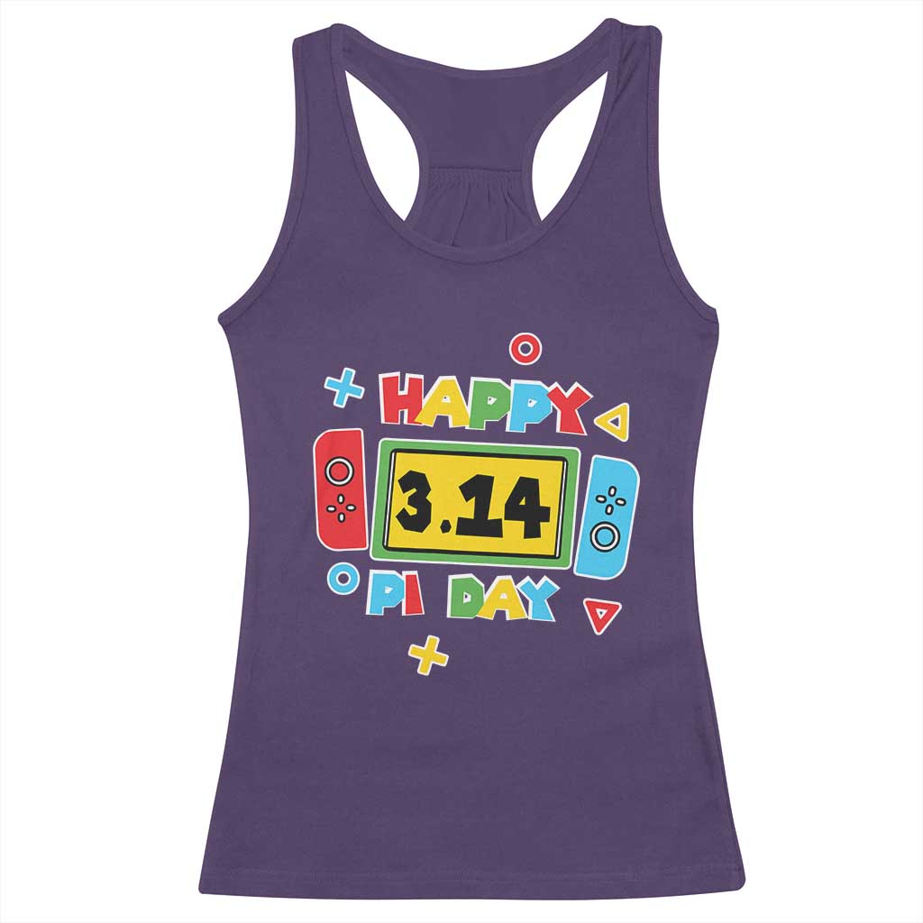 Funny Pi Day Racerback Tank Top Video Game Gamer Math Kids Boys Men TS09 Purple Print Your Wear