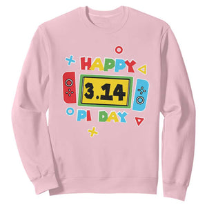 Funny Pi Day Sweatshirt Video Game Gamer Math Kids Boys Men TS09 Light Pink Print Your Wear
