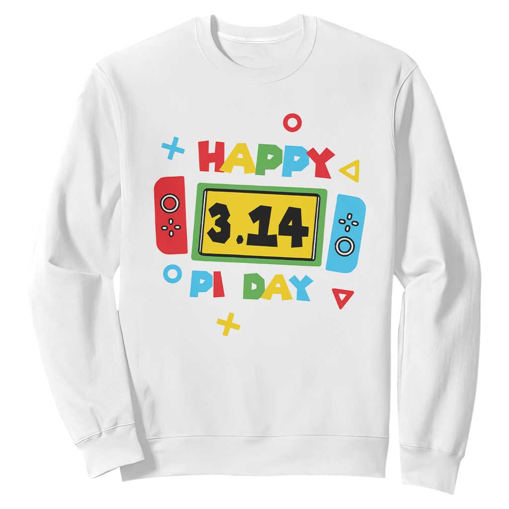 Funny Pi Day Sweatshirt Video Game Gamer Math Kids Boys Men TS09 White Print Your Wear