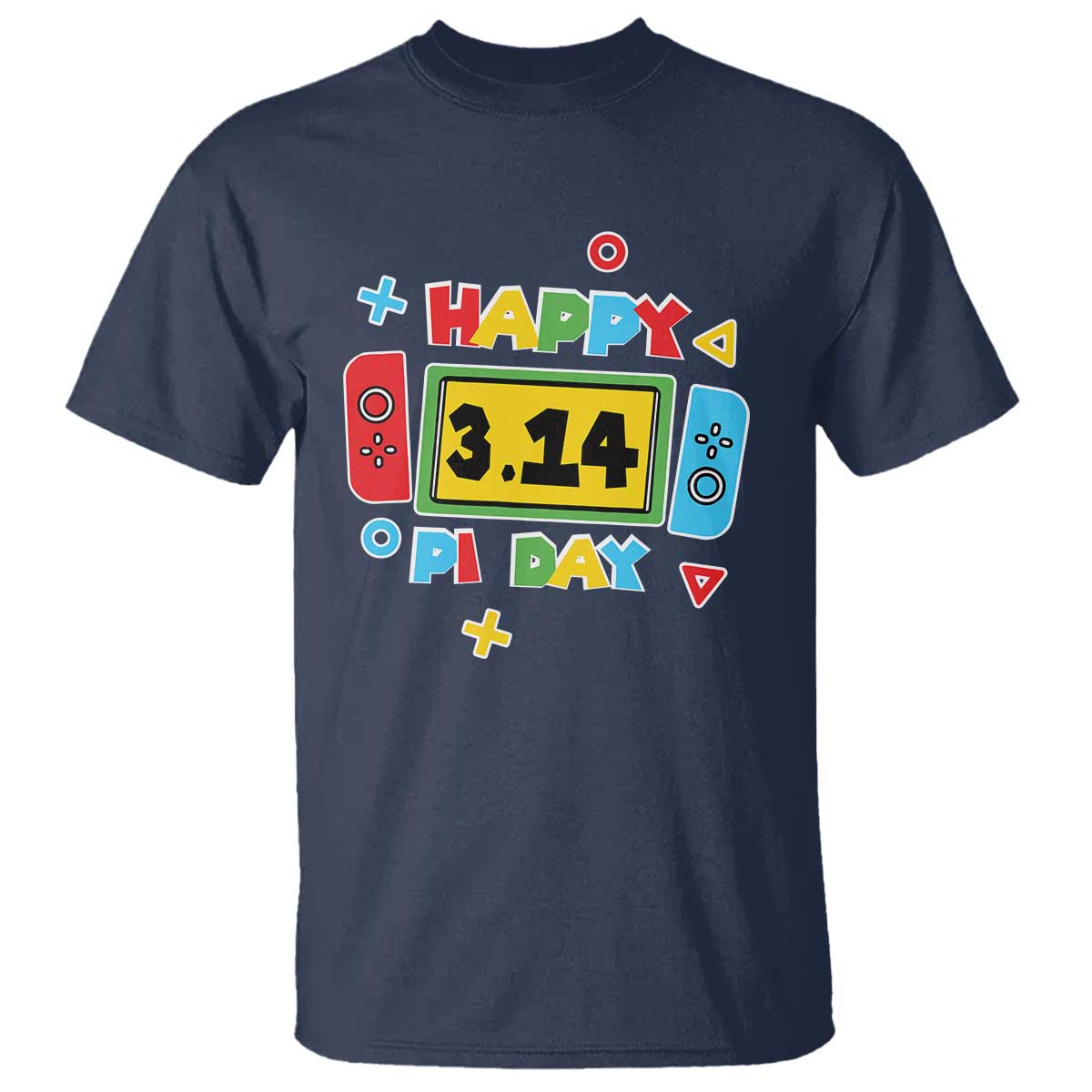 Funny Pi Day T Shirt Video Game Gamer Math Kids Boys Men TS09 Navy Print Your Wear