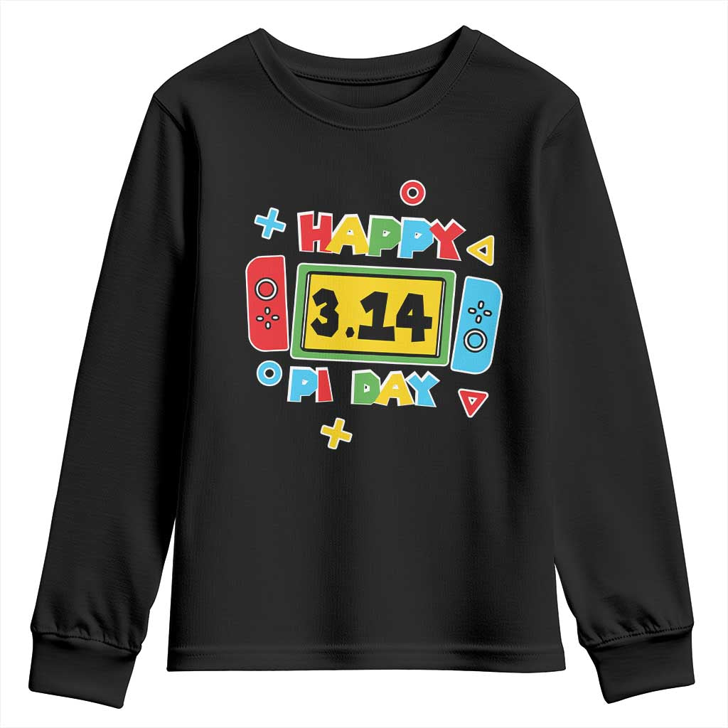 Funny Pi Day Youth Sweatshirt Video Game Gamer Math Kids Boys Men TS09 Black Print Your Wear