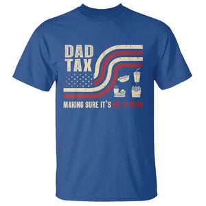 Dad Joke T Shirt Making Sure It's Not Poison USA Flag Patriotic Father's Day TS09 Royal Blue Print Your Wear