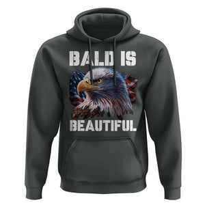 American Eagle Bald Is Beautiful Hoodie TS09 Dark Heather Print Your Wear