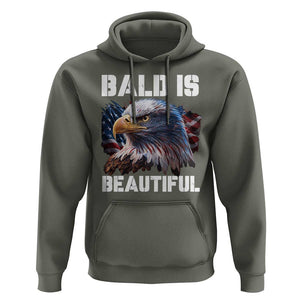 American Eagle Bald Is Beautiful Hoodie TS09 Military Green Print Your Wear