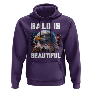 American Eagle Bald Is Beautiful Hoodie TS09 Purple Print Your Wear