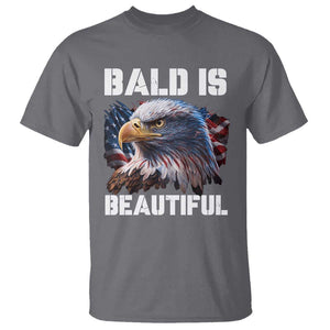 American Eagle Bald Is Beautiful T Shirt TS09 Charcoal Print Your Wear