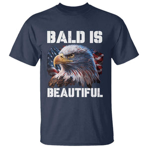 American Eagle Bald Is Beautiful T Shirt TS09 Navy Print Your Wear