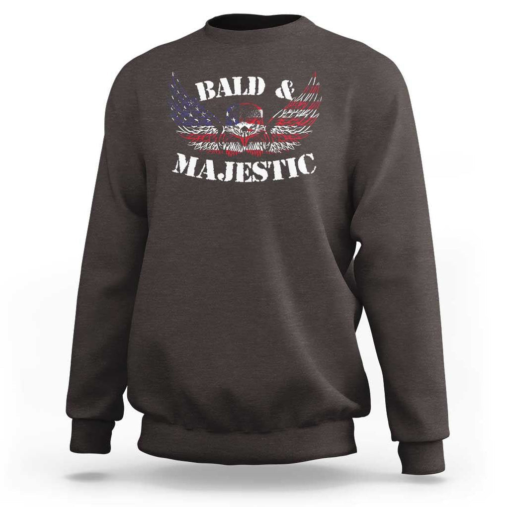 American Eagle Bald And Majestic Sweatshirt TS09 Dark Chocolate Print Your Wear
