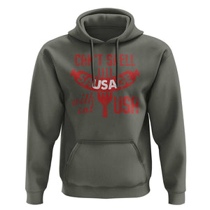 Funny 4th Of July Hoodie Can't Spell Sausage Without USA TS09 Military Green Print Your Wear