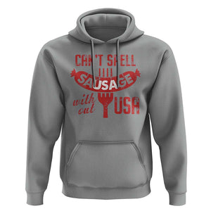 Funny 4th Of July Hoodie Can't Spell Sausage Without USA TS09 Sport Gray Print Your Wear