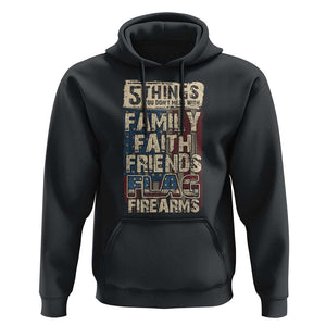 American Patriotic Hoodie 5 Things You Don't Mess With TS09 Black Print Your Wear