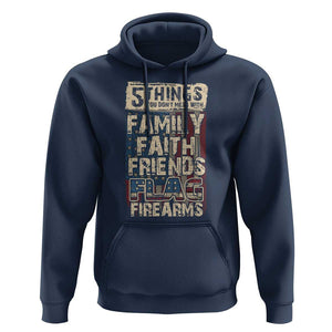 American Patriotic Hoodie 5 Things You Don't Mess With TS09 Navy Print Your Wear