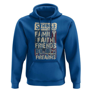 American Patriotic Hoodie 5 Things You Don't Mess With TS09 Royal Blue Print Your Wear