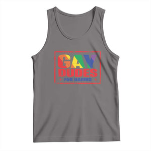 Gay Dudes For Harris Tank Top Kamala LGBT Support 2024 TS09 Deep Heather Print Your Wear