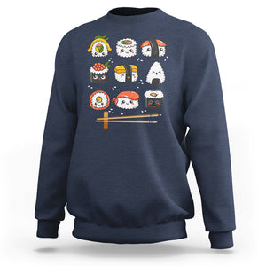 Kawaii Sushi Set Japanese Food Lover Anime Manga Rice Sweatshirt TS09 Printyourwear