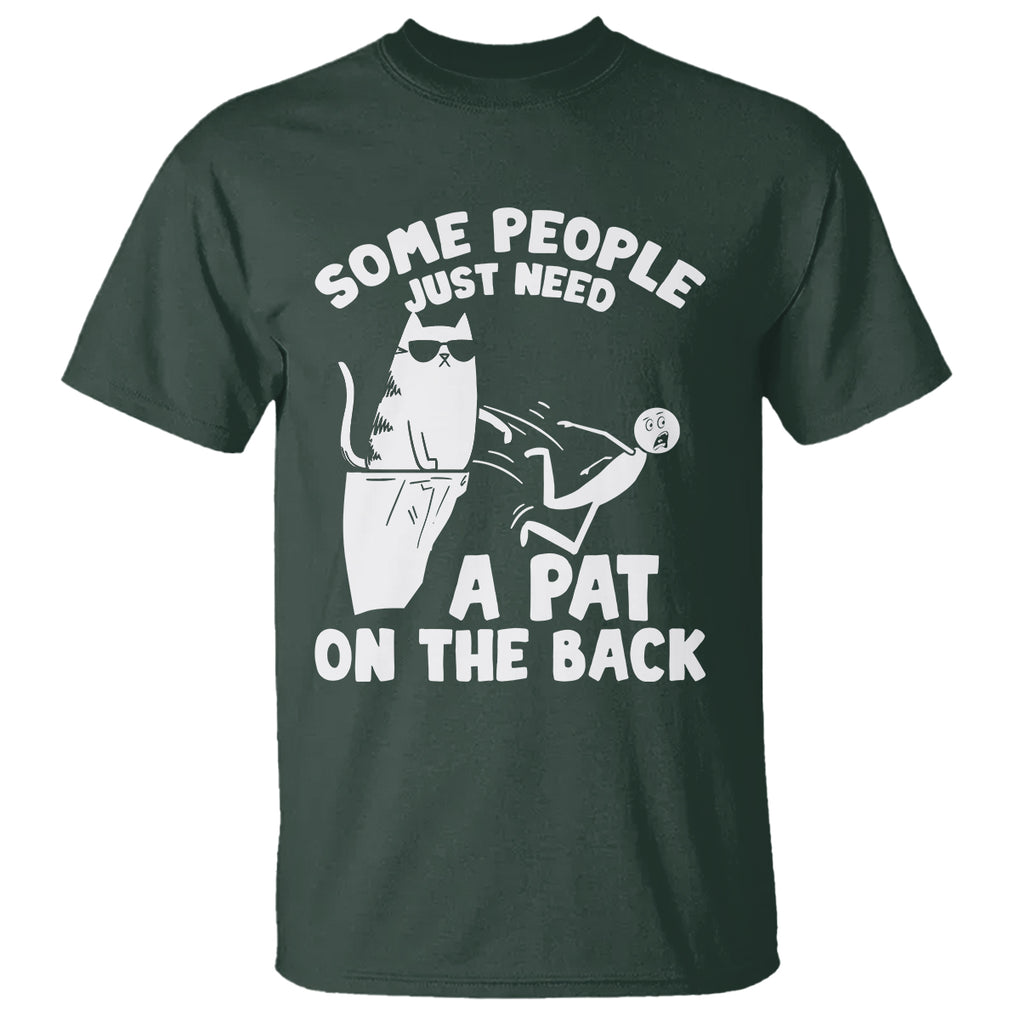Some People Just Need A Pat On The Back Sarcastic Cat Lover T Shirt TS09 Printyourwear