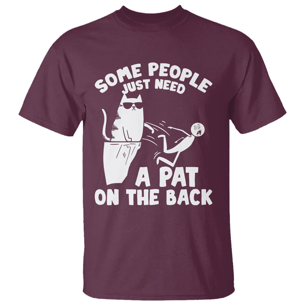 Some People Just Need A Pat On The Back Sarcastic Cat Lover T Shirt TS09 Printyourwear