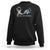 Pretty White Ribbon Butterfly Lung Cancer Awareness Sweatshirt TS09 Black Printyourwear