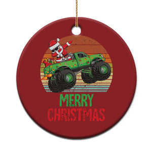 Merry Christmas Santa Monster Truck Dabbing Christmas Ornament TS09 Print Your Wear