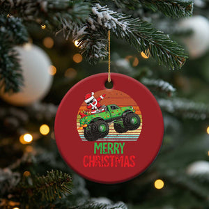 Merry Christmas Santa Monster Truck Dabbing Christmas Ornament TS09 Print Your Wear